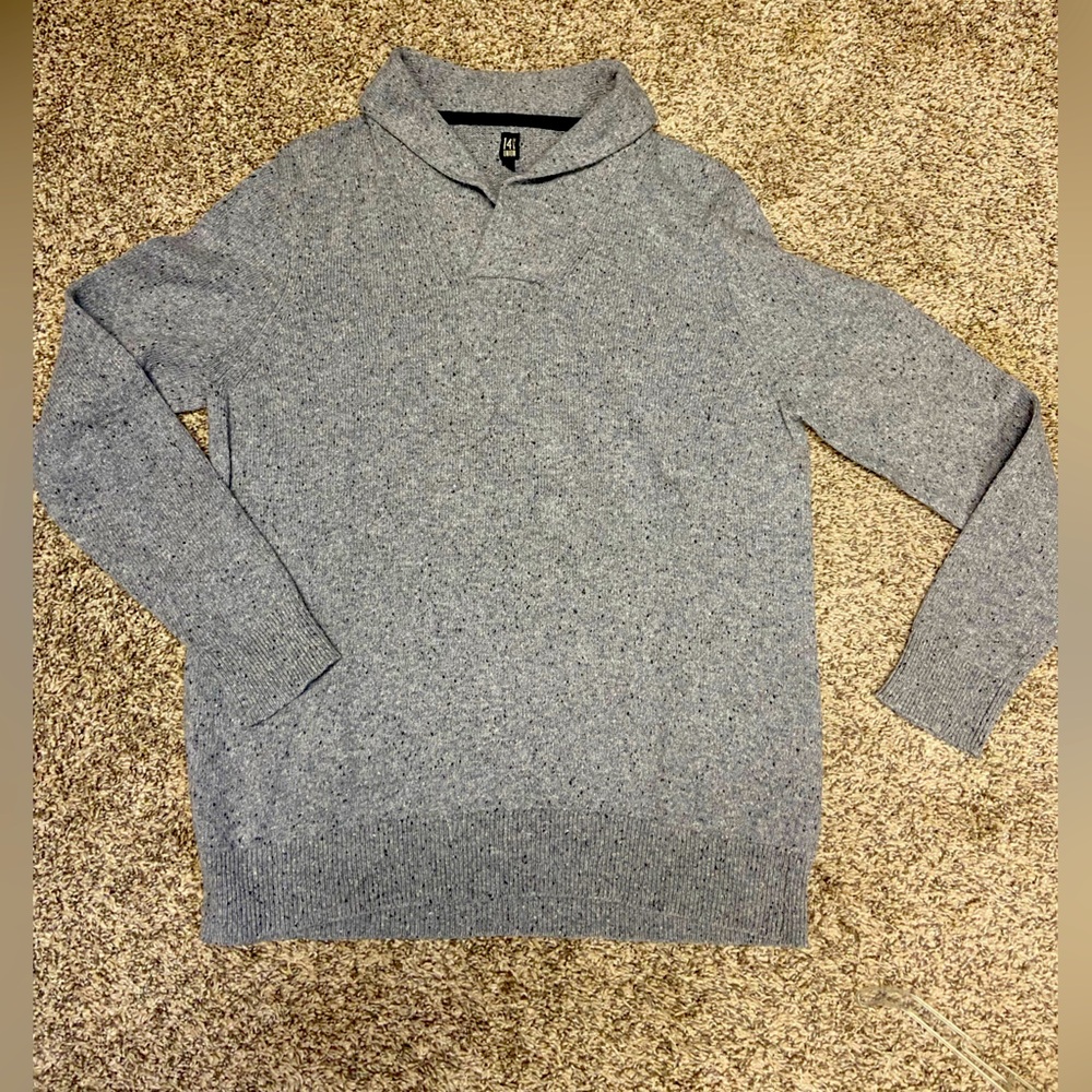 Men’s XL Gray Cowl Neck Sweater
